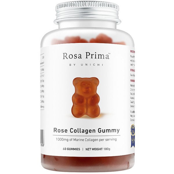Unichi Rosa Prima Rose Collagen Gummies 60