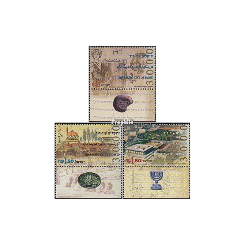 Israel 1342I 1344I with Tab (Complete Ausg.) 1995 Jerusalem 3000