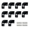 HAMRVL 10pcs Led Aluminum Channel Corner Kit Black for Led