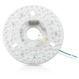 HKZTUY 18W 4.9-Inch Ceiling Fan LED Light Replacement, Dimmable LED Retrofit Panel with 3 Color Temperatures (3000K/4000K/5000K), Energy Efficient for Living Room, Bedroom, Office - for Homeowners