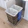Home Zone Living 15.3 Gallon Pull Out Under Cabinet Trash