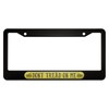 oFloral Dont Tread on Me Aluminum Alloy License Plate Frame