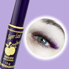 Rímel Máscara De Pestañas By Apple Super Lash Volúmen 13g Color Morado