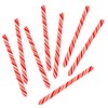 Red Swirl Candy Cane Sticks Suckers, Old-Fashioned Multicolored Mixed-Fruit Flavor,