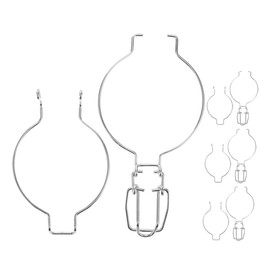 Anneome Mason Jar Wire Clamp 4Pcs Stainless Steel Spring Sealed Buckle for Wide Mouth Glass Canisters Kitchen Storage Replacement - Random Buckle Style