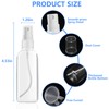 DTDNZKN 4 Pack 2 Oz (50ml) Mini Spray Bottles Clear