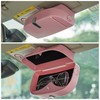 ATMOMO Pink Car Sun Visor Glasses Case Sunglasses Holder Clip