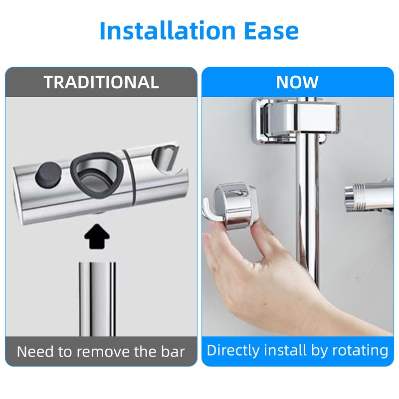 Acpetdr Shower Head Holder - Universal Adjustable Bracket for 18-25MM