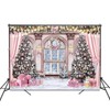 Fitumiw Christmas Backdrop for Photography 10x7ft Christmas Window Snowy Winter