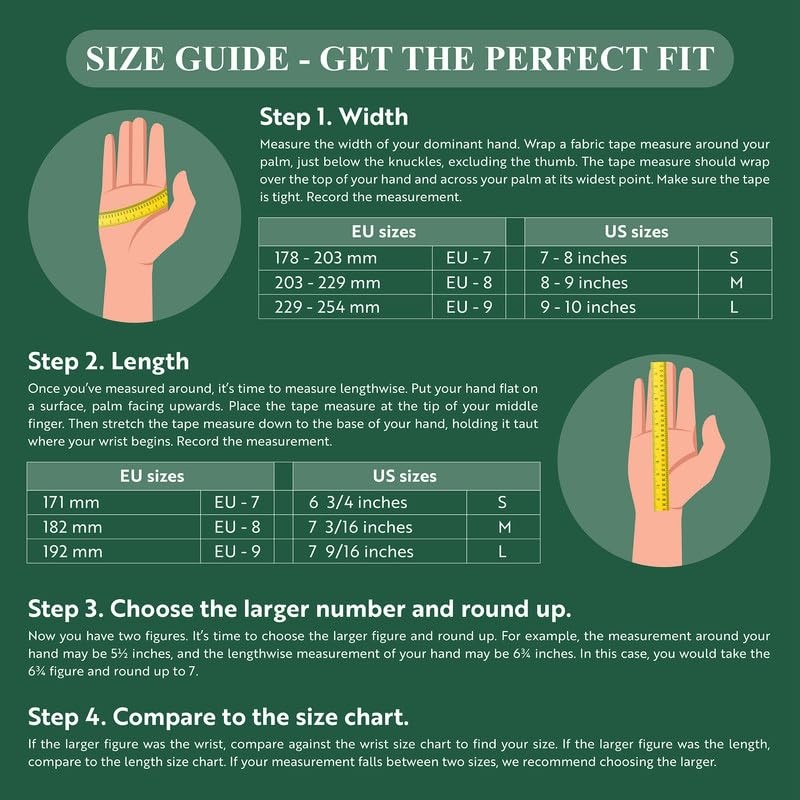 Pure Silk Glove Liners | Soft & Comfortable | Inner