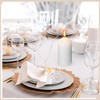 MTLEE Set of 40 White Pillar Candles 2x4 Inch Dripless