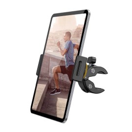 Lamicall BT01 Gym Exercise Bike Tablet Holder Spin Class Phone Mount Treadmill Handlebar Stand Secure Clamp for 4.7-12.9 Inchcolor: Black