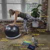 Workout Ball Set: Exercise Ball with Resistance Bands & Handles,