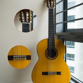 Bone Guitar Bridge and Saddle Set for 6-String Folk and Classical Guitars (52x6x9mm & 80x3x9mm, 2pcs)