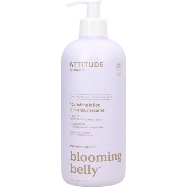 Attitude Blooming Belly Natural Nourishing Argan Lotion, 473 ml