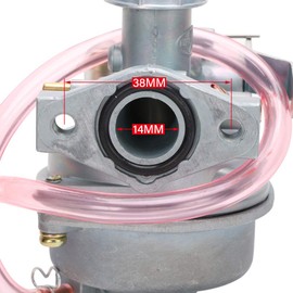 JFG RACING PZ14 Carburetor Universal Motorcycle for 60cc 14mm Carburetor Carb Durable Fits for ATV Dirt Pit Bike