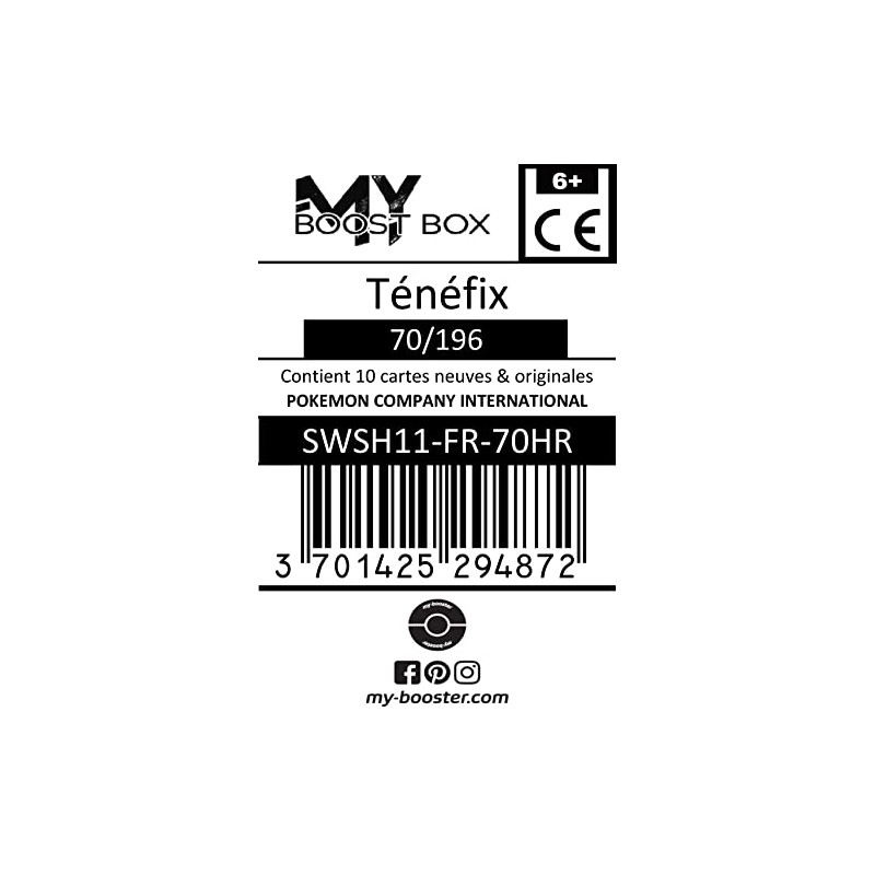 my-booster Pokémon Company SWSH11-FR-70HR