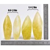 JIC Gem Natural Lemon Quartz Crystal Tower Spiral 4 Sides