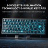 XVX Double Shot PBT Keycaps, Side Printed Shine Through Keyboard