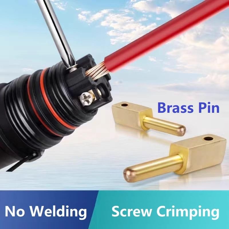 MiJunHD No Soldering Screw Crimping LD20 Rear Nut Aviation Connector,
