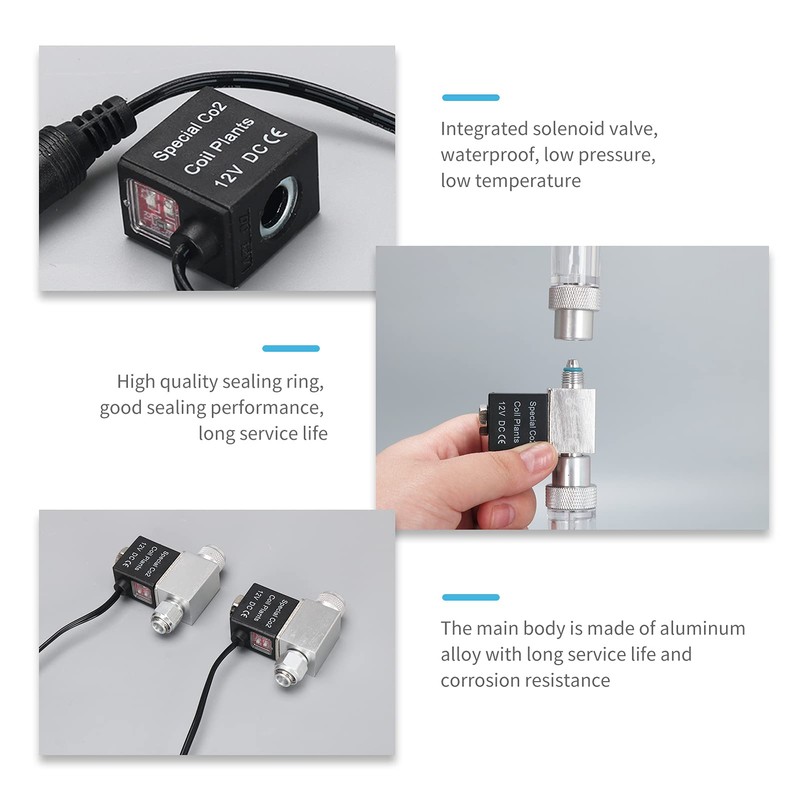 PENCHEN Solenoid Valve,Solenoid Valve for Aquarium CO2 System Regulator DC
