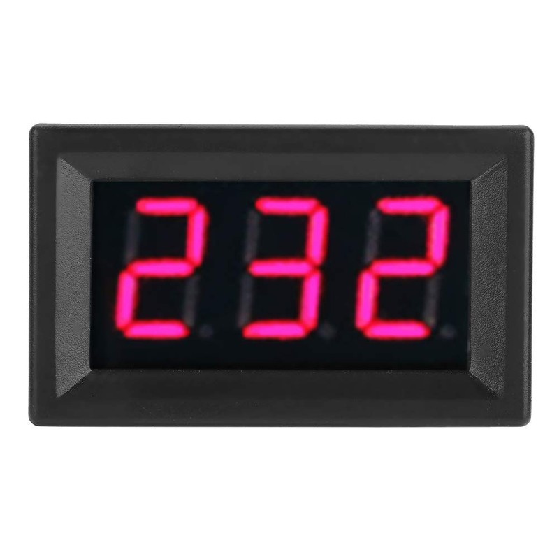 AC Voltmeter Digital LED Display Voltage Meter Panel 2 Wire