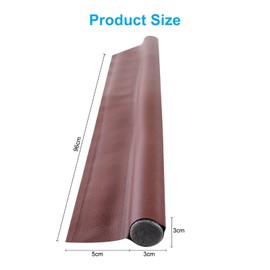 AiQInu Draught Excluder for Doors, Single Sided Door Draught Excluder, Soundproof, Keeps Draught and Against Insects, Door Seal Keeps Warm and Cold, 96 cm x 8 cm, Brown