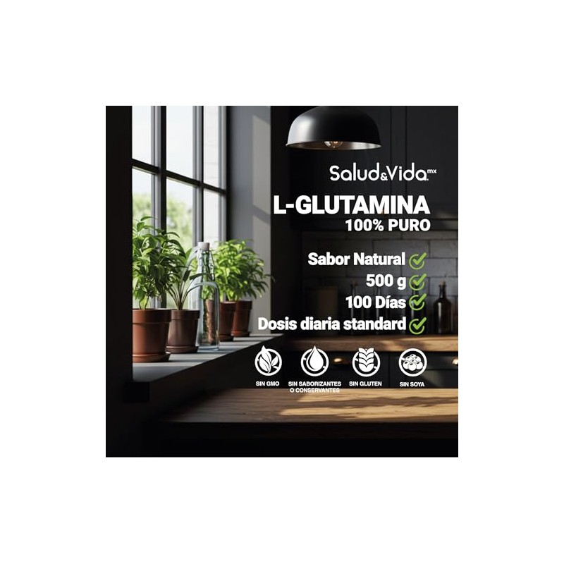 L-Glutamina en Polvo - 500 Gramos - S&V