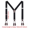 DeeRace 2025 release! Suspenders, Y Shape, Clip Type, Adjustable, Unisex,