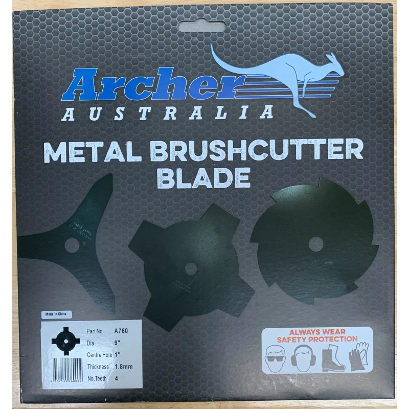 Archer 9" Archer Brushcutter Trimmer Grass Weed Blade 4 TOOTH