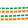 HIXNUG 2Pcs Irish Flag Bunting Rectangular Double Sided Irish Bunting
