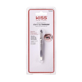 Kiss Slant Tip Tweezer, Ultra-fine precision tips, Stainless steel (TWZ05)