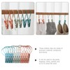 ULTECHNOVO 12Pcs Windproof Clothes Drying Clips with Plastic Rope Lightweight