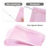 100 Cubrebocas Tricapa Infantil Termosellado Color Rosa