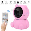 1080P WiFi PTZ Camera Pink Bear Styling Remote Viewing Night