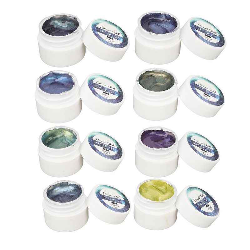 Holographic Nail Polish Set 8 Colors Glitter Smoothing Texture Nail