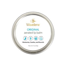 Waxelene Original Aerated Lip Balm Tin, Best Lip Balm Ever Organic Calming Multipurpose Ointment Baby Eczema Dry Sensitive Skin Body Face Moisturizer