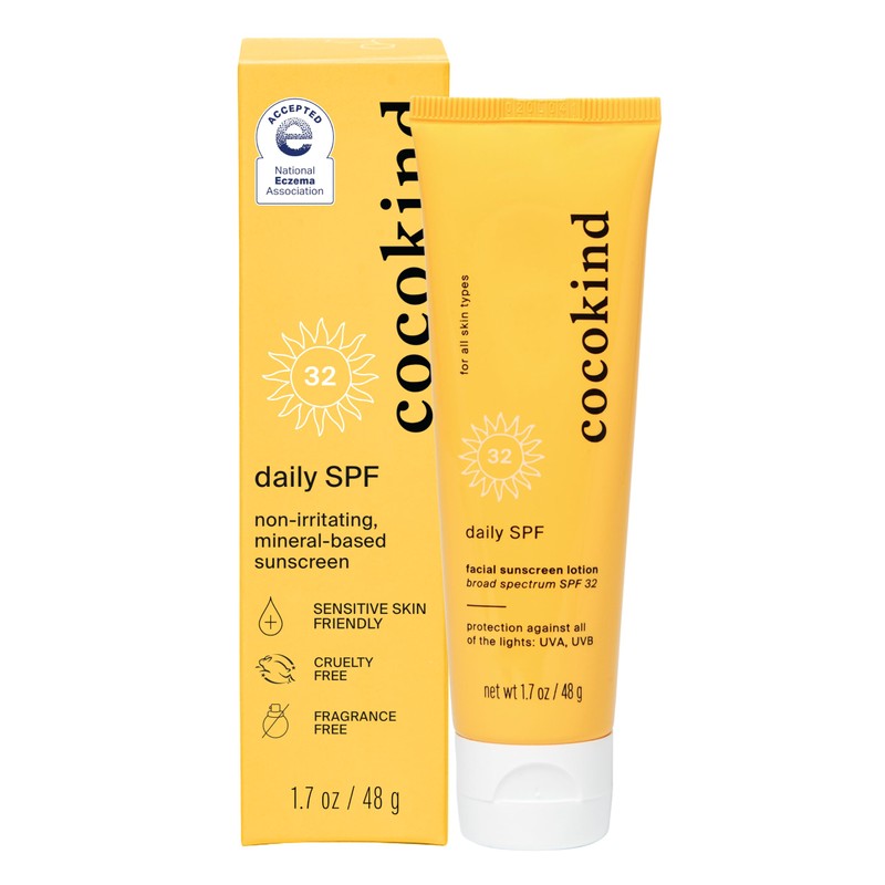 Cocokind Daily SPF, Mineral Face Sunscreen with Zinc Oxide, SPF