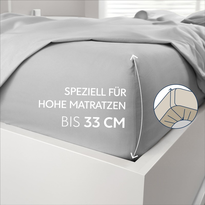 Dreamzie Fitted Sheet, 200 x 200 cm, High Bridge up