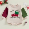 FIOMVA My First Christmas Baby Boy Outfit Newborn Bubble Romper