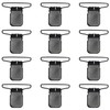 MELOTOUGH Suspender Clip Black Plated Heavy Duty Suspender Clip with