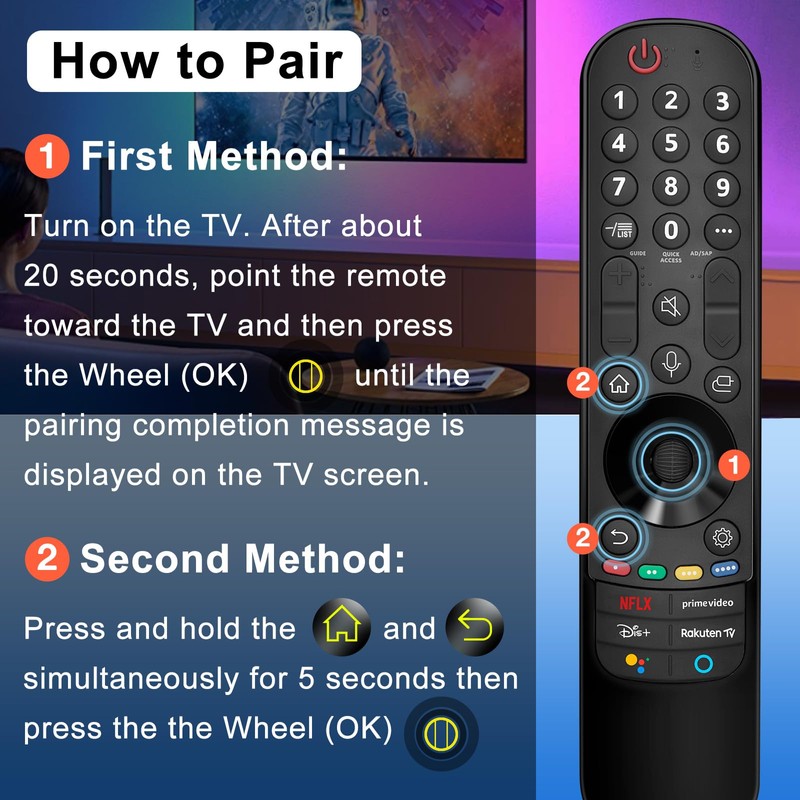 Magic Remote for LG-Smart-TV-Remote-Control,Replacement for MR20GA MR21GA MR22GA MR23GA,Suitable for