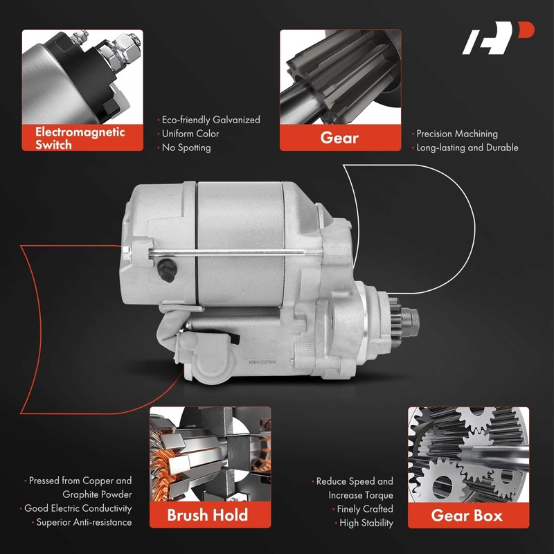 A-Premium Starter Motor Compatible with Toyota Land Cruiser 1993-1997 4.5L
