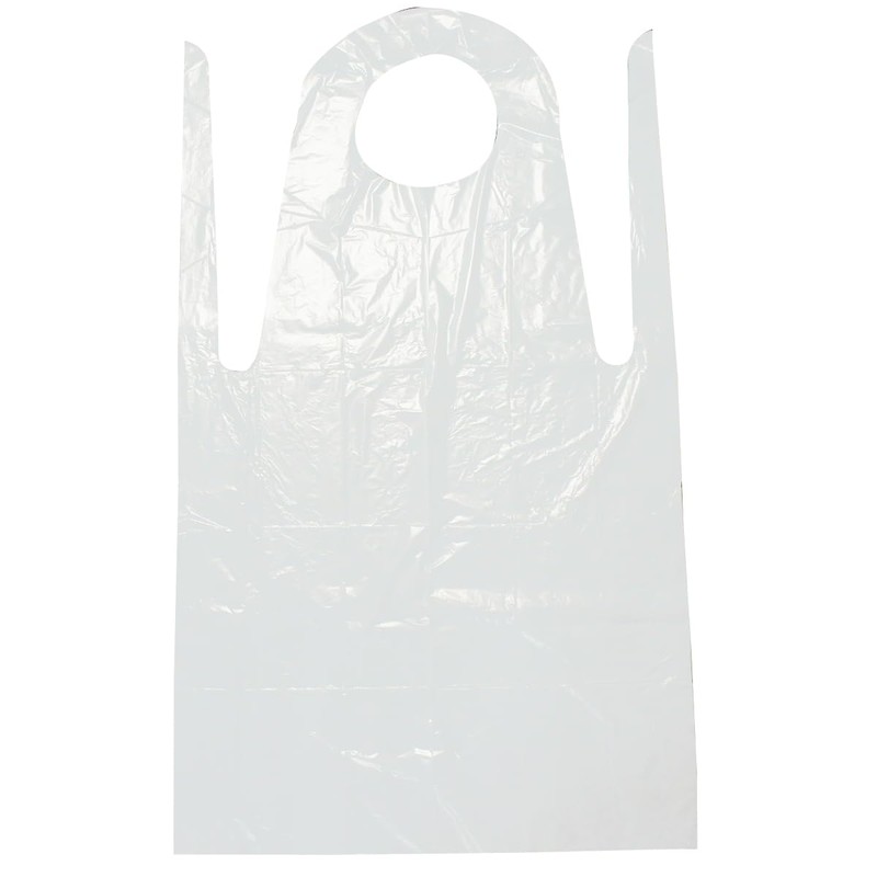 ACE WS6633 Disposable Polyethylene Aprons, Pack of 50, White
