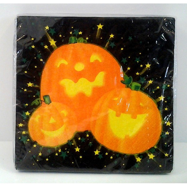 Pumpkin Beverage Napkin ~ 16 Count