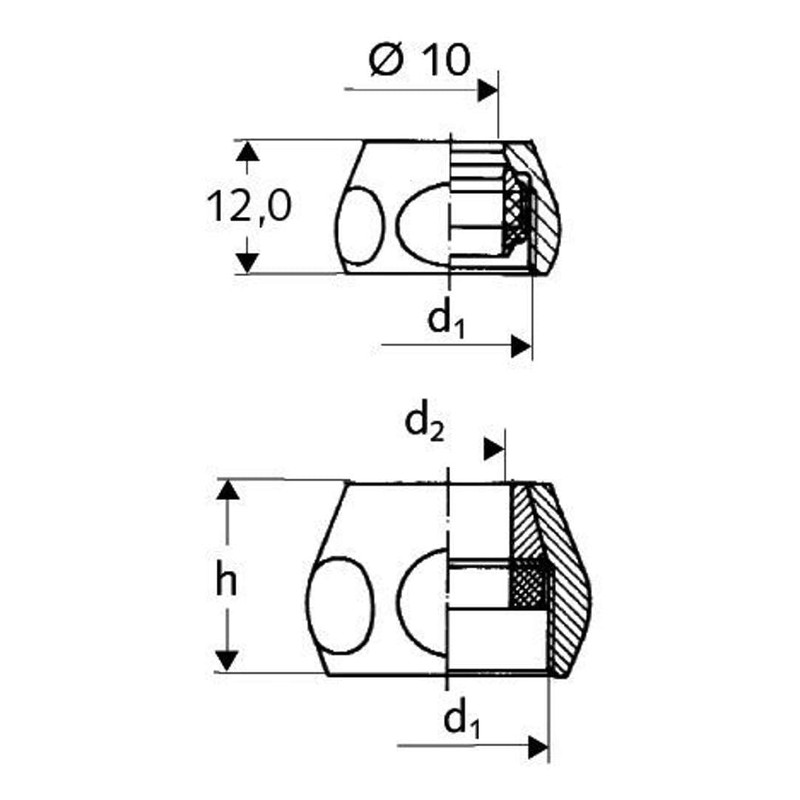 Schell 265110699 Crimp Fitting Complete (Screw Connection for Copper Pipe