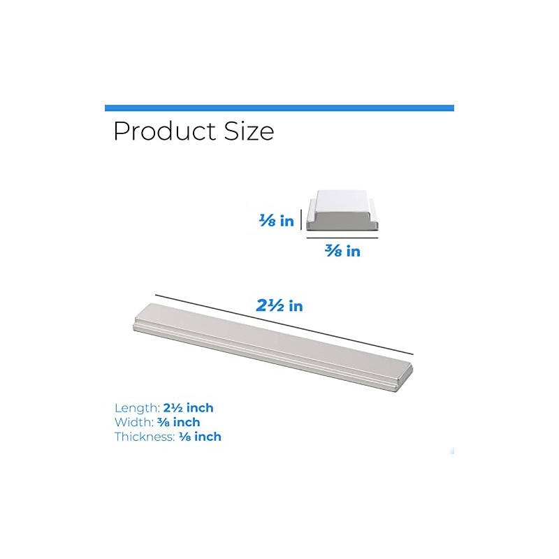 2 Pack Shower Door Magnet - 2-1/2" Long Glass Door