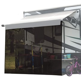 RV Sun Shade Screen for Awning - 8' X 12' 5'' Brown Mesh Sunshade Motorhome Camping Trailer UV Sunblocker Canopy Sunscreen - Shadeidea Offer 3 Year Warranty