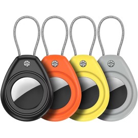 Aimtel Airtag Holder Compatible with AirTag Keychain Accessory,Portable Keyring Cover,Anti-Lost Keychain Key Ring,Easy Installation