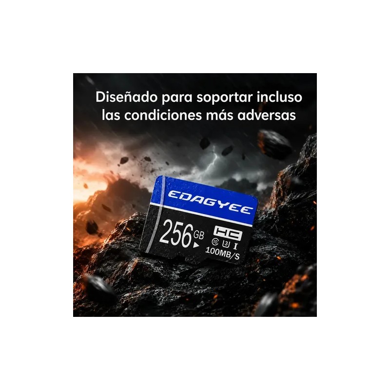 Pack 2 MicroSD EdaGyee de 256 GB Clase 10 U3